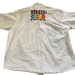 Nascar‎ Mens Kyle Busch #18 M&M's Racing Top Short Sleeve Shirt White Collar 2XL